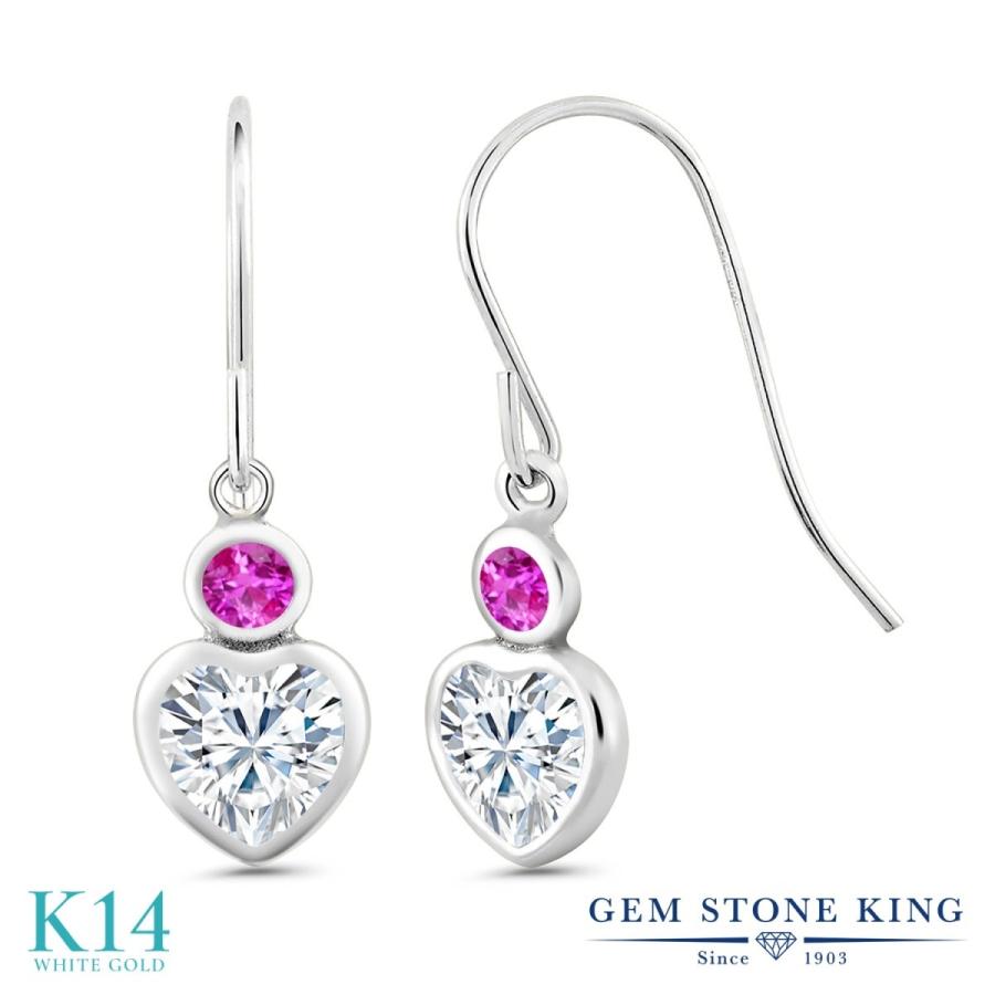 ピアス レディース モアサナイト Forever Brilliant 14金 ホワイトゴールド プレゼント 女性 ブランド