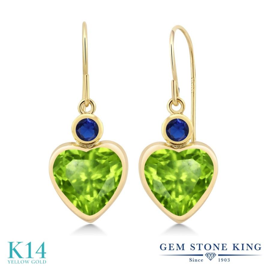 天然 ペリドット ピアス レディース 14金 イエローゴールド 天然石 8月 誕生石 お守り 誕生日プレゼント 女性 アレルギー対応 ブランド 揺れる