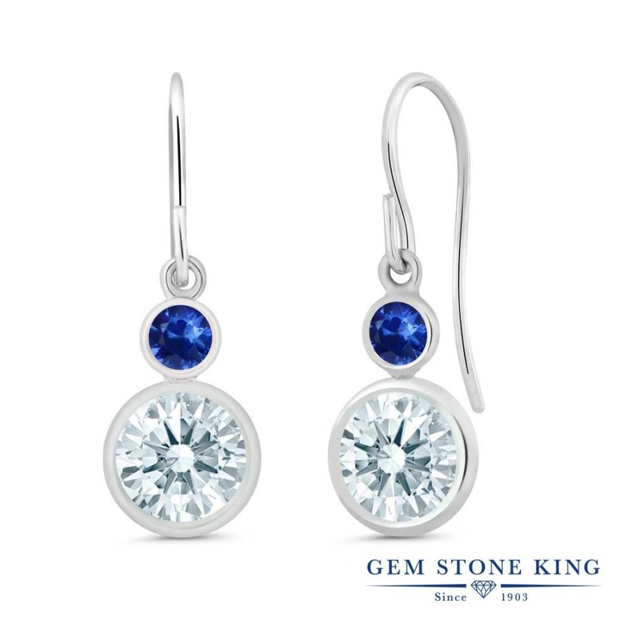 ホワイト ジルコニア ピアス レディース CZ プレゼント 女性 アレルギー対応 ブランド 揺れる