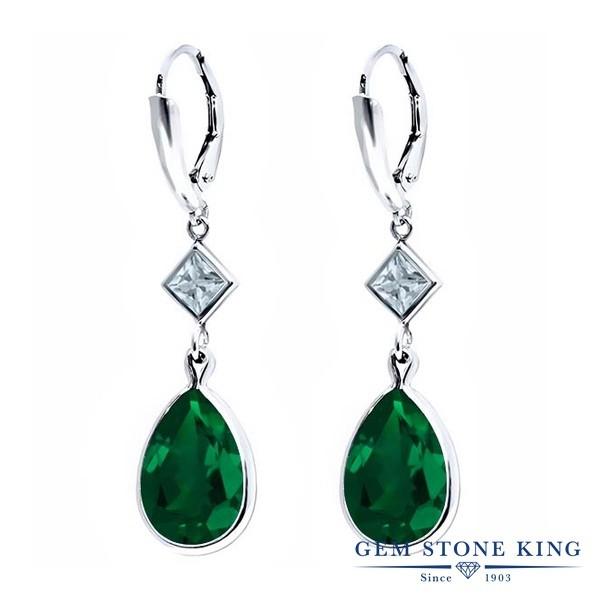 ナノ エメラルド ピアス レディース アレルギー対応 ブランド 揺れる