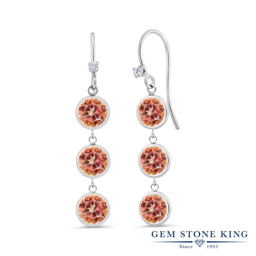 天然 ミスティック トパーズ ピアス レディース 天然石 お守り アレルギー対応 ブランド