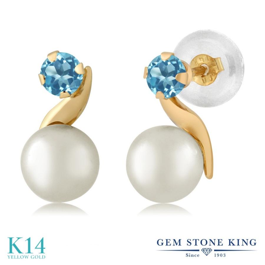 パール ピアス レディース 14金 イエローゴールド 真珠 天然石 6月 誕生石 お守り 誕生日プレゼント 女性 アレルギー対応 ブランド
