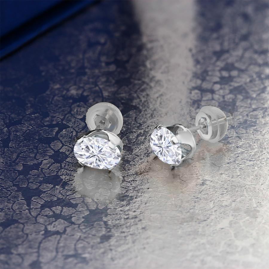 新品未使用！ ピアス レディース モアサナイト Forever One GHI 14金 ホワイトゴールド プレゼント 女性 ブランド 【WSO3306866756】(116600円)