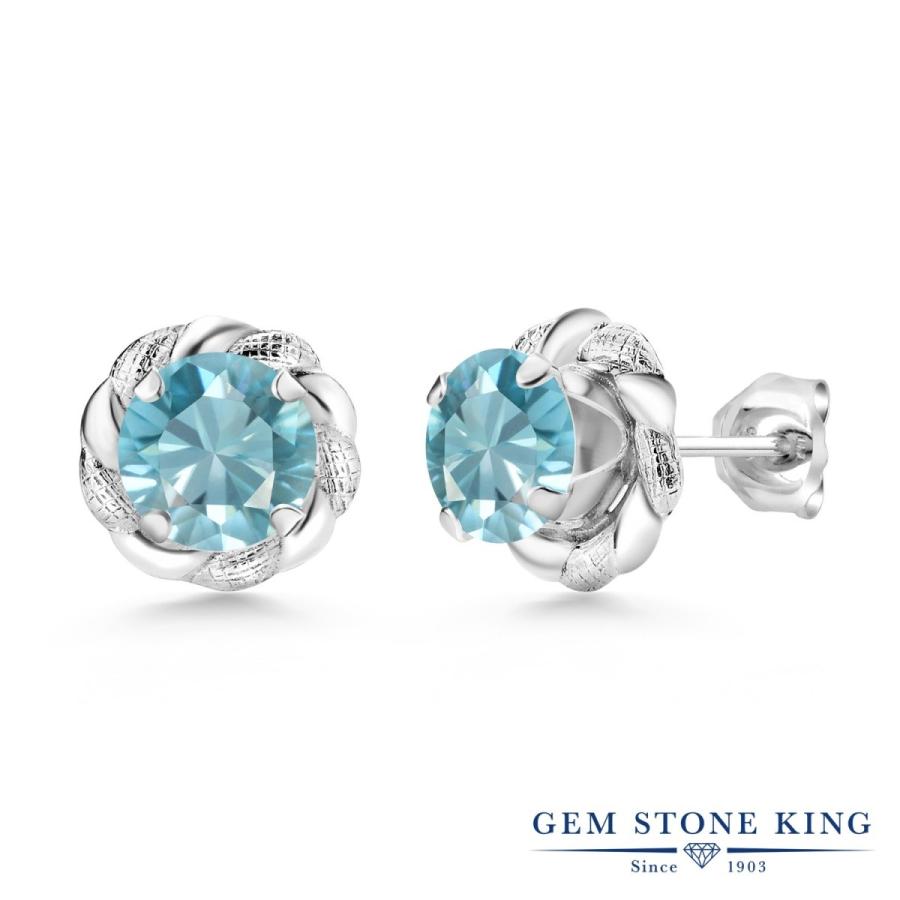 天然 ブルージルコン ピアス レディース 天然石 12月 誕生石 お守り 誕生日プレゼント 女性 アレルギー対応 ブランド