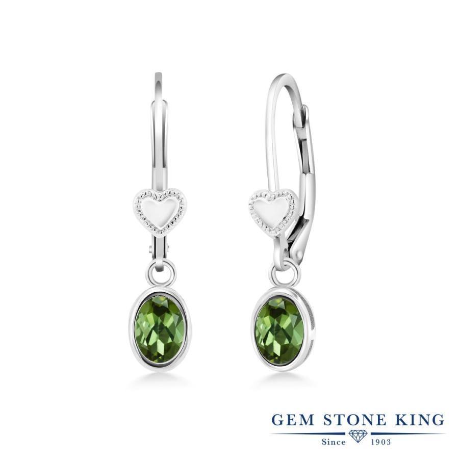 天然 グリーントルマリン ピアス レディース 天然石 10月 誕生石 お守り 誕生日プレゼント 女性 アレルギー対応 ブランド