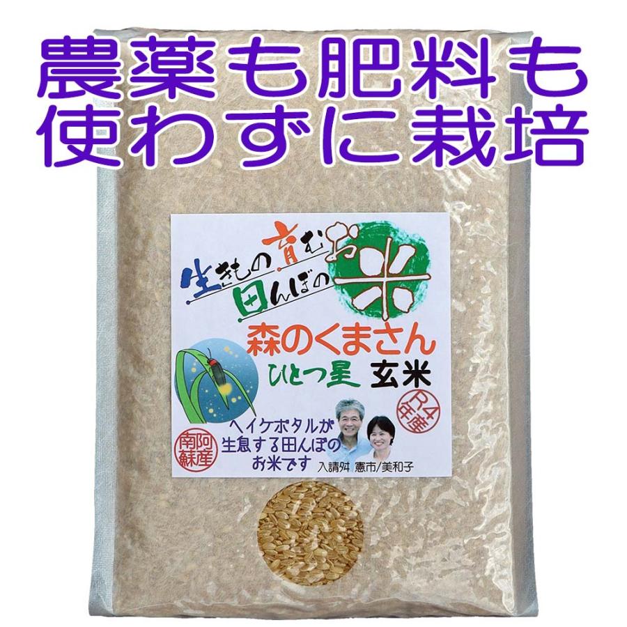 森のくまさん：ひとつ星 玄米,５kg,令和４年産,ヘイケボタルが舞う