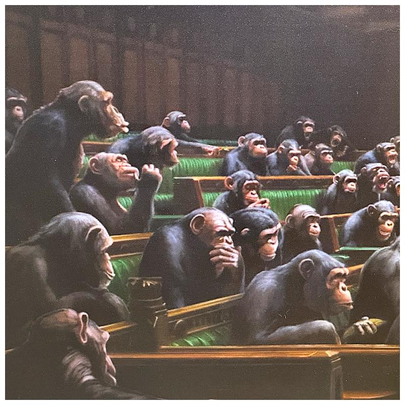 国会議事堂 バンクシー 猿 国会 バンクシー Banksy Monkey Parliament