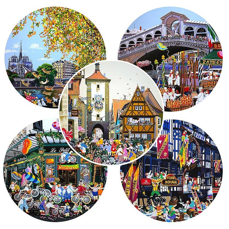 ヒロ・ヤマガタ【日常シリーズ／5枚セット】シルクスクリーン／直筆