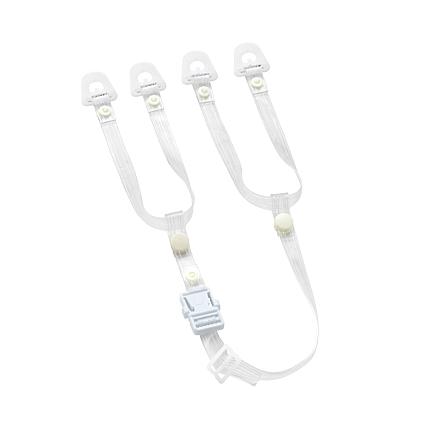 谷沢製作所製ヘルメット交換用品 透明あご紐（あご部＋耳部