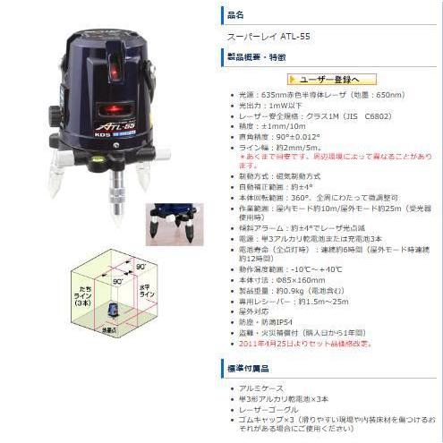 ムラテックKDS ATL-55 本体のみ :103-008:現場リズム - 通販 - Yahoo