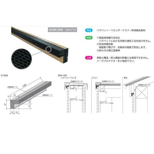 日本住環境　L型通気ライナー12　（10本　ケース）