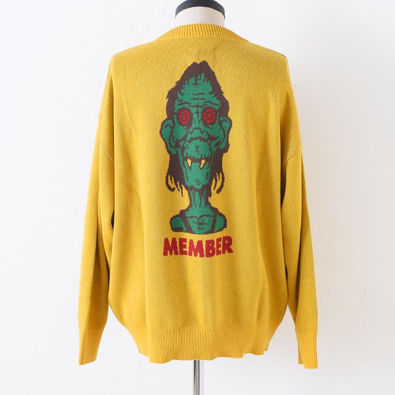 WEIRDO POP EYES ポップアイズ MEMBERS ONLY CLUB SWEATER MSD WEIRDO POP EYES ポップアイズ MEMBERS ONLY CLUB SWEATER MSD