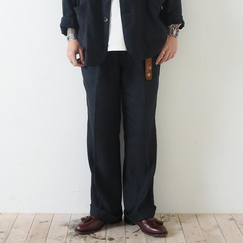 UNCHANGING LOVE アンチェンジングラブ "Dear You" Two-piece BLK 2ピース ブラック リネン×アセテートの画像