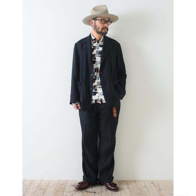 UNCHANGING LOVE アンチェンジングラブ "Dear You" Two-piece BLK 2ピース ブラック リネン×アセテートの画像
