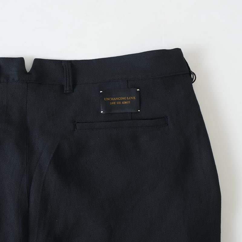 UNCHANGING LOVE アンチェンジングラブ "Dear You" Two-piece BLK 2ピース ブラック リネン×アセテートの画像