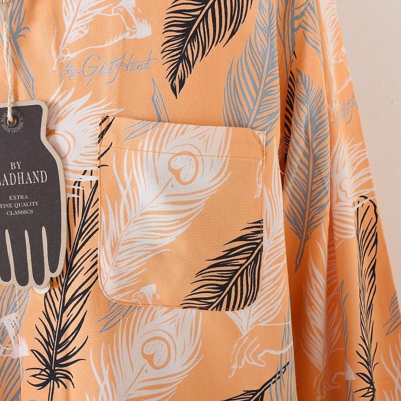 BY GLADHAND GLAD HAND バイ グラッド ハンド PEACOCK QUILL - L