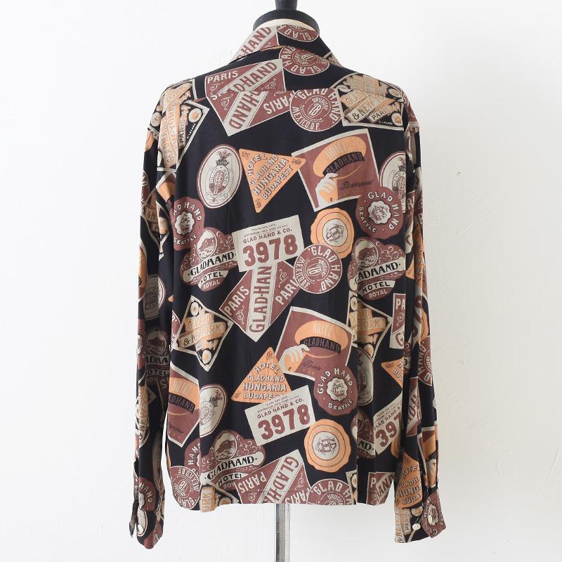 期間限定出品　グラッドハンド GLAD HAND bygladhand シャツ BY GLADHAND GLAD HAND バイ グラッド ハンド LUGGAGE LABEL - L/S