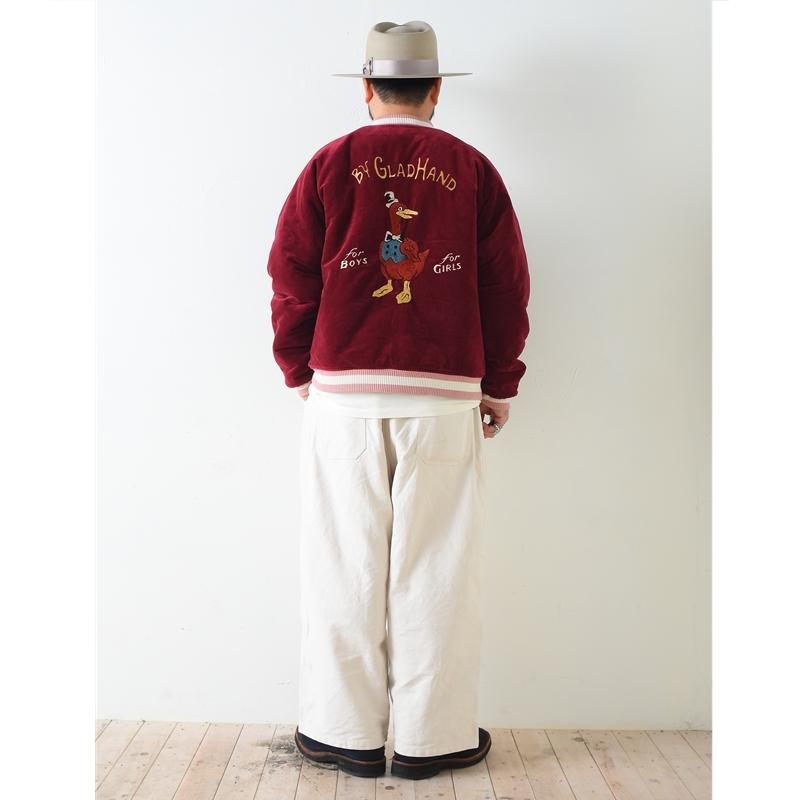 BY GLAD HAND バイ グラッド ハンド TEXAS - SOUVENIR JACKET BURGUNDY スーベニア ジャケット リバーシブルの画像