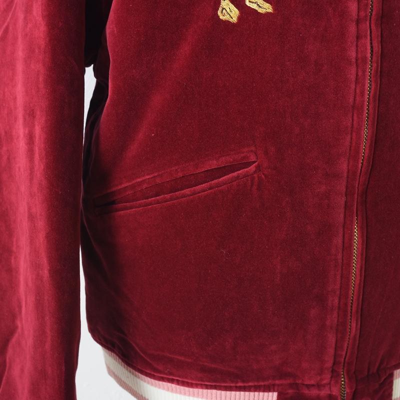 BY GLAD HAND バイ グラッド ハンド TEXAS - SOUVENIR JACKET BURGUNDY スーベニア ジャケット リバーシブルの画像