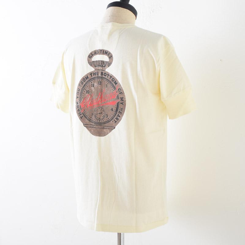 GLAD HAND グラッド ハンド GLAD TIMES - S/S HENRY T-SHIRTS ヘンリー Tシャツ WT ホワイト | GLAD HAND | 06