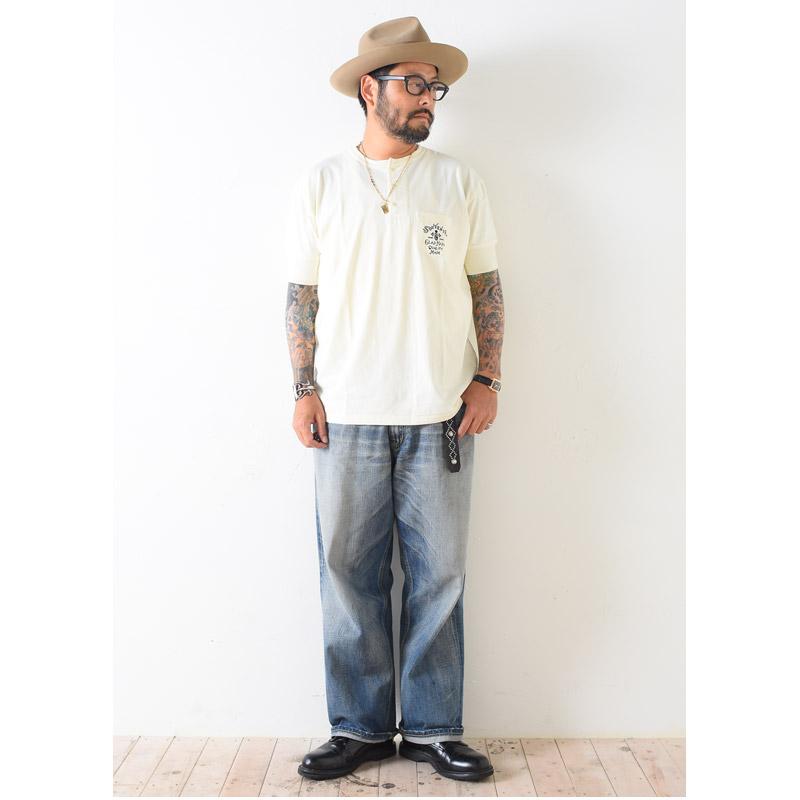 GLAD HAND グラッド ハンド GLAD TIMES - S/S HENRY T-SHIRTS ヘンリー Tシャツ WT ホワイト | GLAD HAND | 09