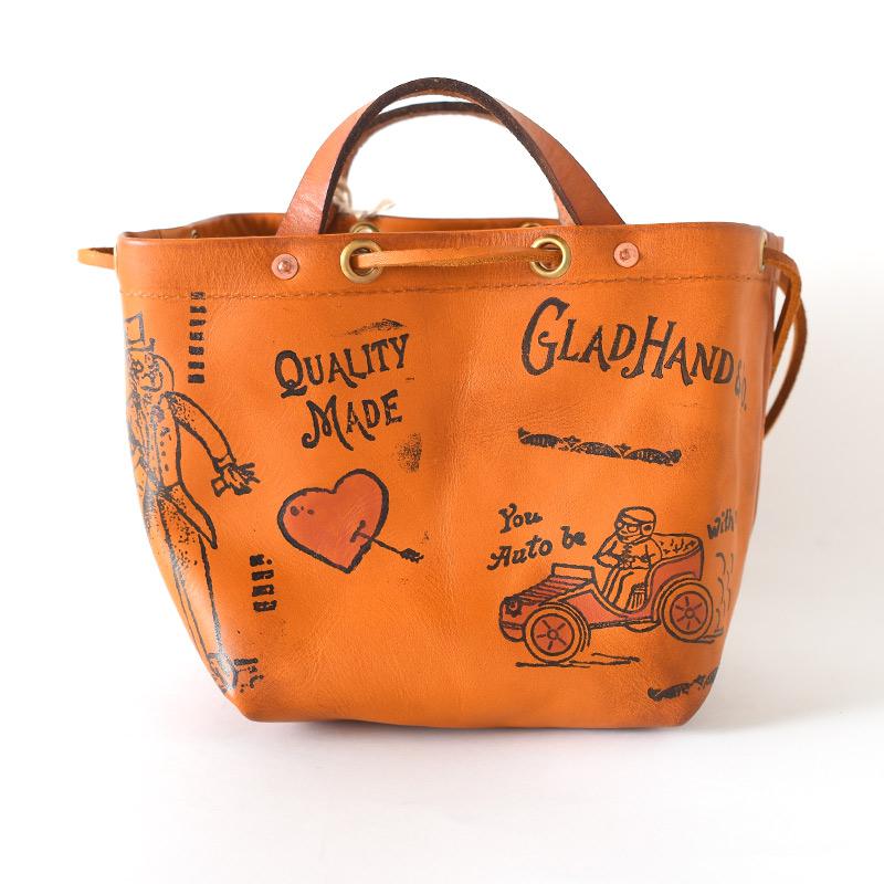 ⭐️極美品⭐️　VASCO × GLAD HAND　ハンドバッグ　巾着　レザー GLAD HAND HAND×VASCO グラッド ハンド バスコ コラボ 巾着