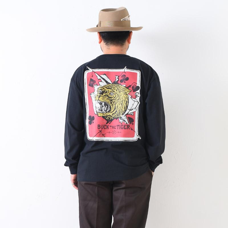 GANGSTERVILLE（ギャングスタービル） TIGER ALLEY L/S T-SHIRTS BLACK