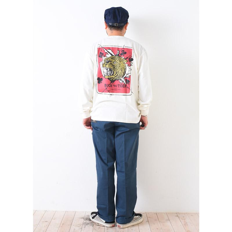GANGSTERVILLE（ギャングスタービル） TIGER ALLEY L/S T-SHIRTS WHT