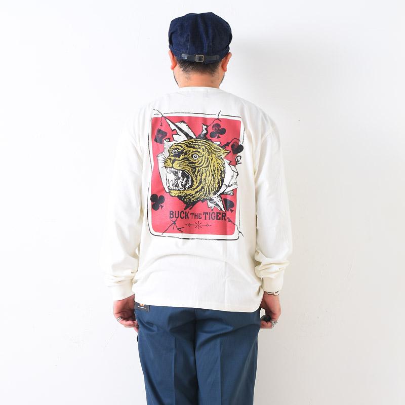 GANGSTERVILLE（ギャングスタービル） TIGER ALLEY L/S T-SHIRTS WHT