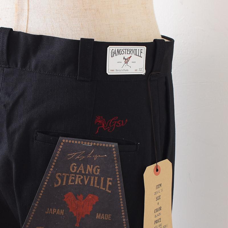 GANGSTERVILLE メンズパンツ ギャングスタービル GANGSTERVILLE（ギャングスタービル） DEVIL'S - PANTS - BLK チノ