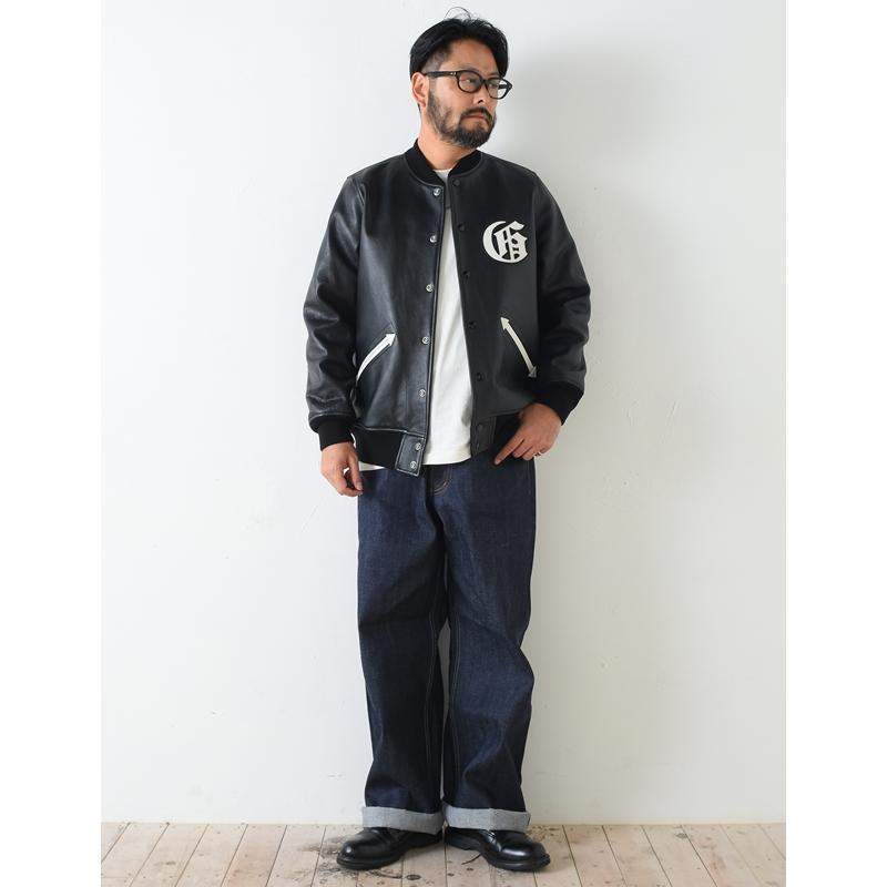 GANGSTERVILLE（ギャングスタービル） LOCOS - LEATHER JACKET BLK