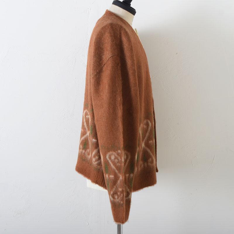 GANGSTERVILLE（ギャングスタービル） VENICE HEART - CARDIGAN BROWN