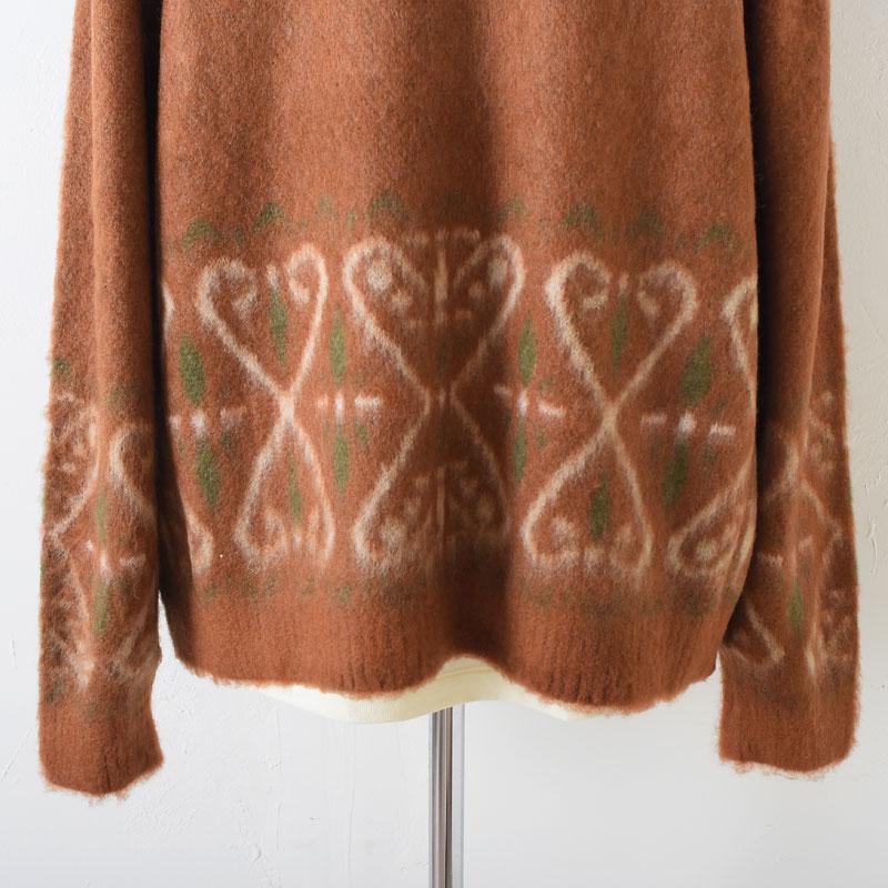 GANGSTERVILLE（ギャングスタービル） VENICE HEART - CARDIGAN BROWN