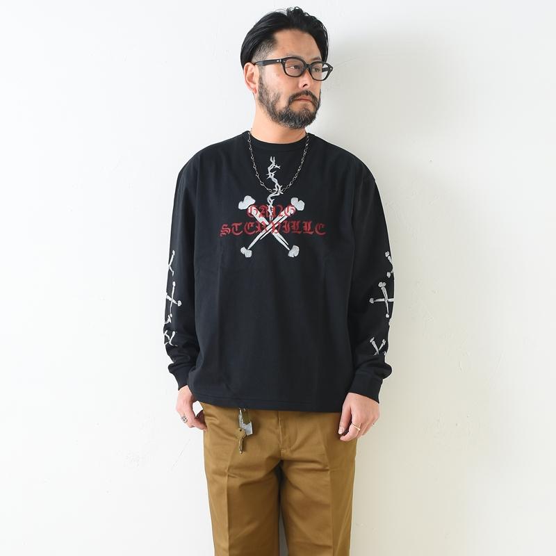 GANGSTERVILLE（ギャングスタービル） XXX - L/S T-SHIRTS BLK