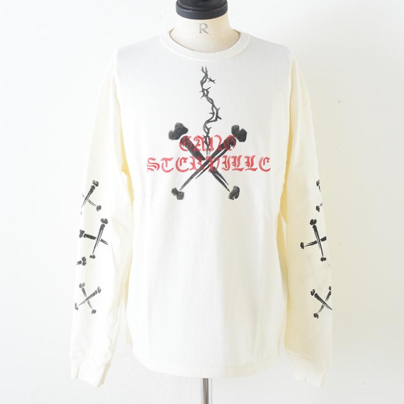 GANGSTERVILLE（ギャングスタービル） XXX - L/S T-SHIRTS WHT 