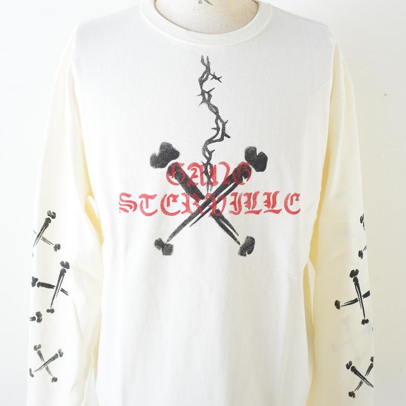 GANGSTERVILLE（ギャングスタービル） XXX - L/S T-SHIRTS WHT 
