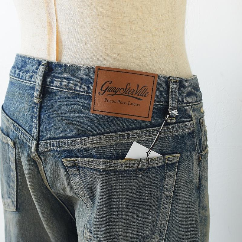 GANGSTERVILLE ギャングスタービル XXX - Vintage Finish DENIM JACKET PANTS Two-piece IND 2ピース セットアップの画像