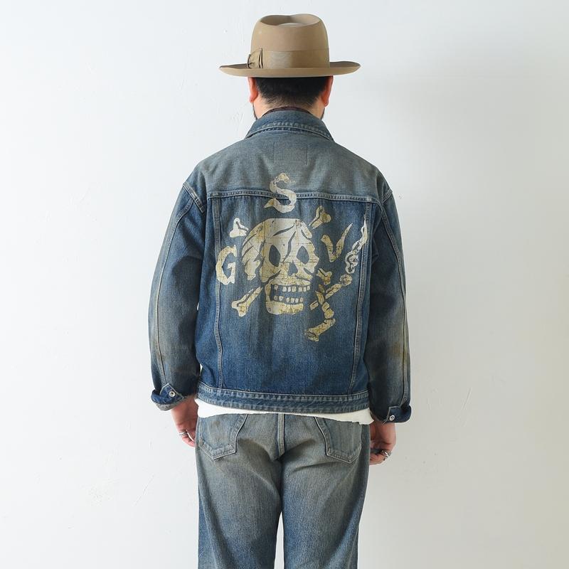 GANGSTERVILLE ギャングスタービル XXX - Vintage Finish DENIM JACKET PANTS Two-piece IND 2ピース セットアップの画像