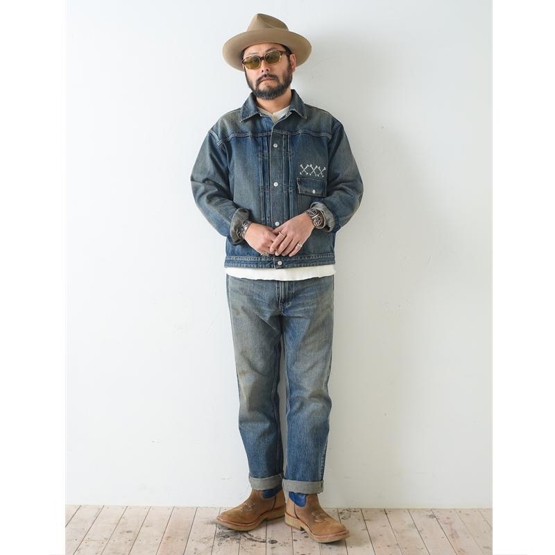 GANGSTERVILLE ギャングスタービル XXX - Vintage Finish DENIM JACKET PANTS Two-piece IND 2ピース セットアップの画像