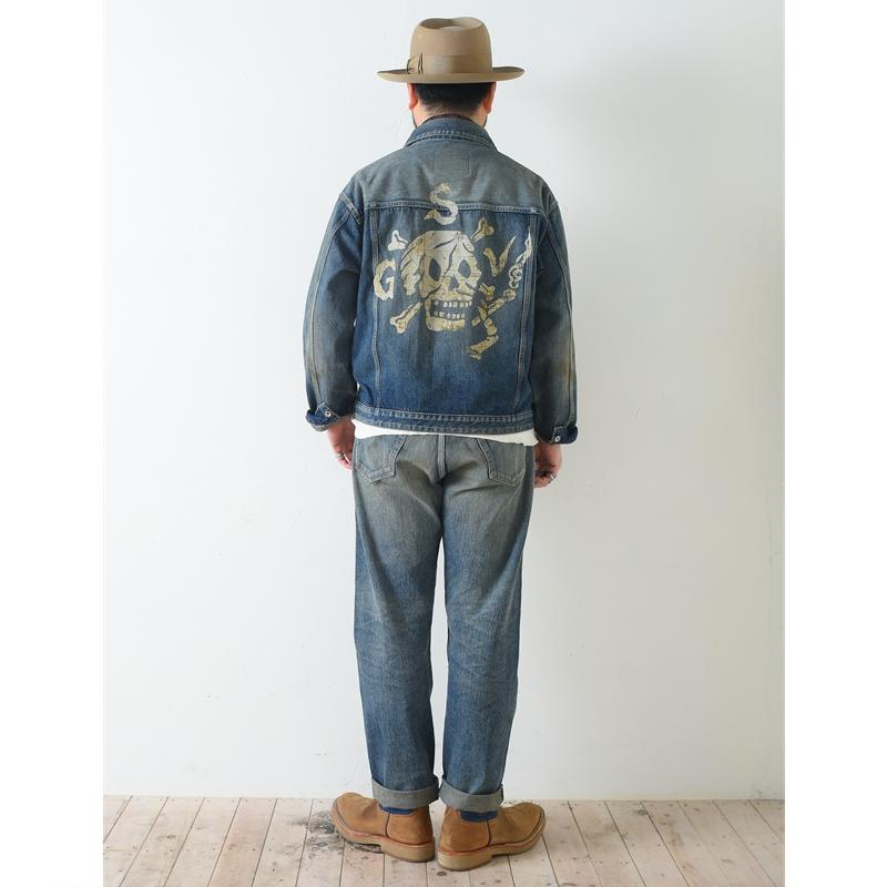 GANGSTERVILLE ギャングスタービル XXX - Vintage Finish DENIM JACKET PANTS Two-piece IND 2ピース セットアップの画像
