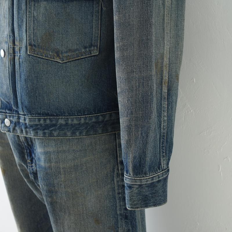 GANGSTERVILLE ギャングスタービル XXX - Vintage Finish DENIM JACKET PANTS Two-piece IND 2ピース セットアップの画像