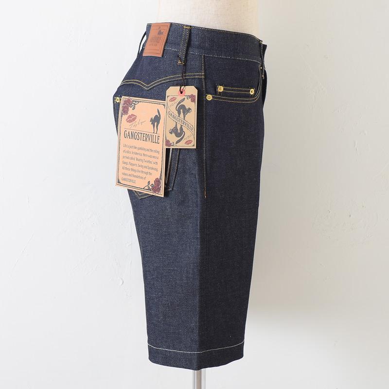 GANGSTERVILLE ギャングスタービル THUG - DENIM SHORTS IRON