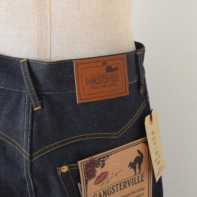 GANGSTERVILLE（ギャングスタービル） THUG - DENIM SHORTS IRON CROSS