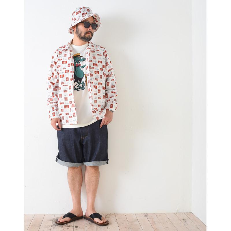 GANGSTERVILLE（ギャングスタービル） THUG - DENIM SHORTS IRON CROSS