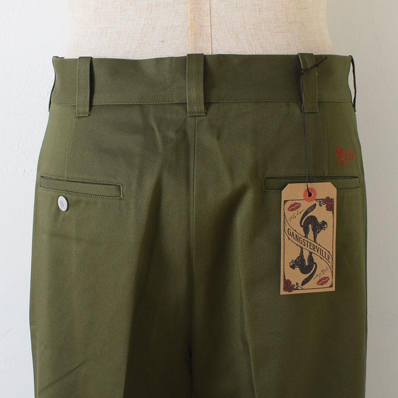 早い者勝ち！US三軒茶屋 ショートパンツ devil GANGSTERVILLE（ギャングスタービル） DEVIL'S - PANTS KHK チノ