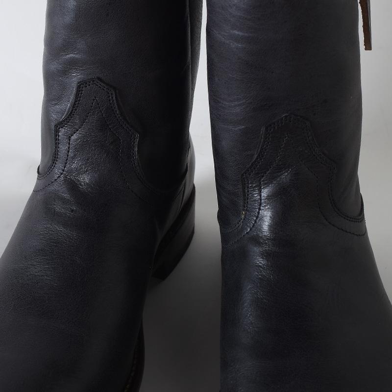 GLAD HAND グラッド ハンド × HTC PECOS BOOT "HANDPAINT" BLK コラボ 別注  ペコスブーツ ハンドペイントの画像