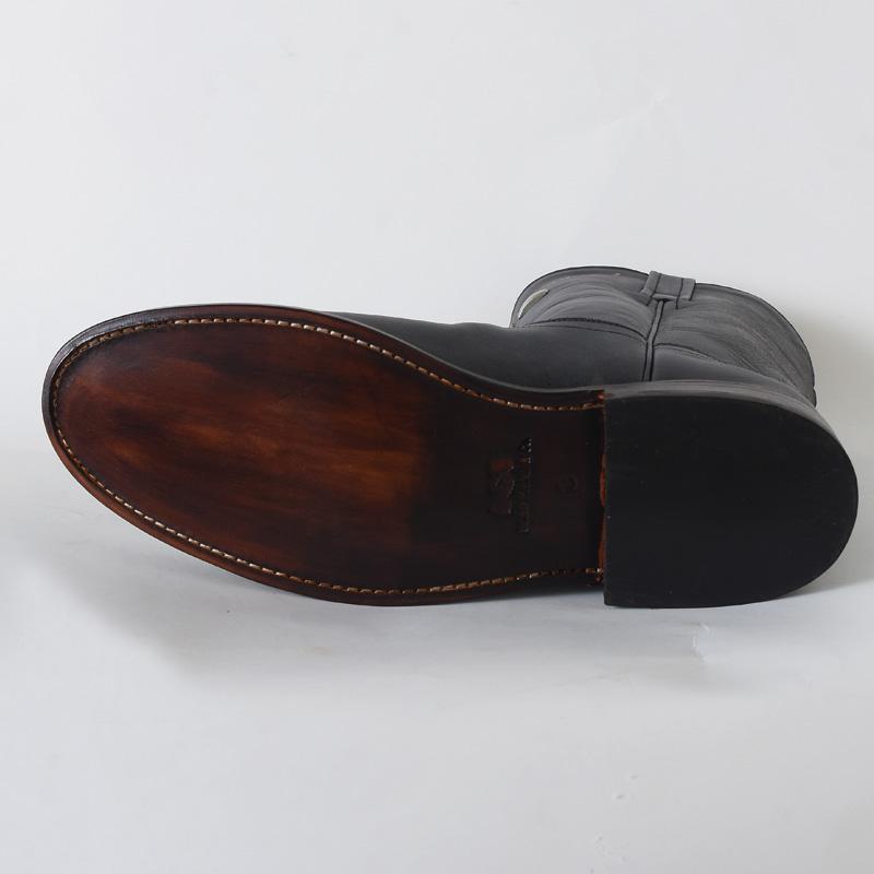 GLAD HAND グラッド ハンド × HTC PECOS BOOT "HANDPAINT" BLK コラボ 別注  ペコスブーツ ハンドペイントの画像