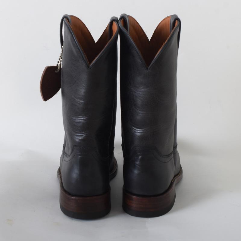 GLAD HAND グラッド ハンド × HTC PECOS BOOT "HANDPAINT" BLK コラボ 別注  ペコスブーツ ハンドペイントの画像