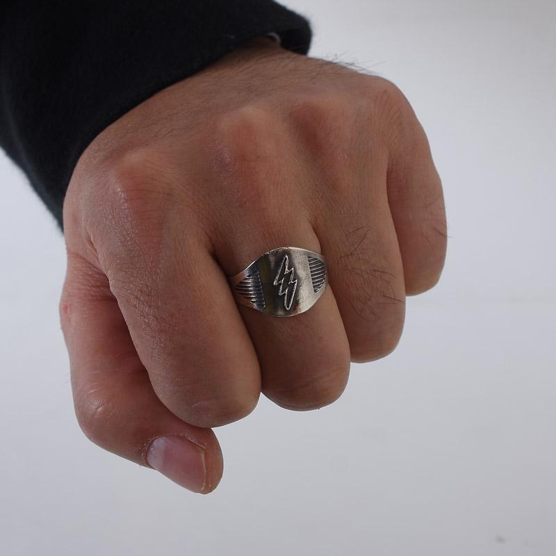 MS ring エムエス リング Cigar Band Ring - Lightning シガーバンド