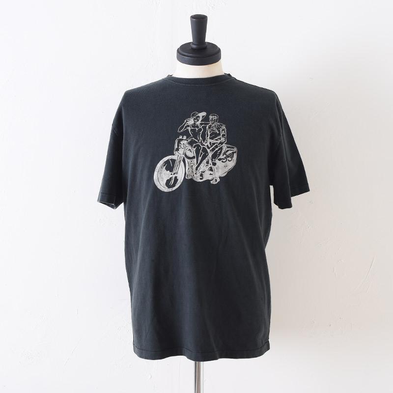 OLD CROW オールド クロウ BLACKBIRD - S/S T-SHIRTS BK ブラック ヴィンテージ 加工 Tシャツ GLAD HAND グラッド ハンド｜genba｜05